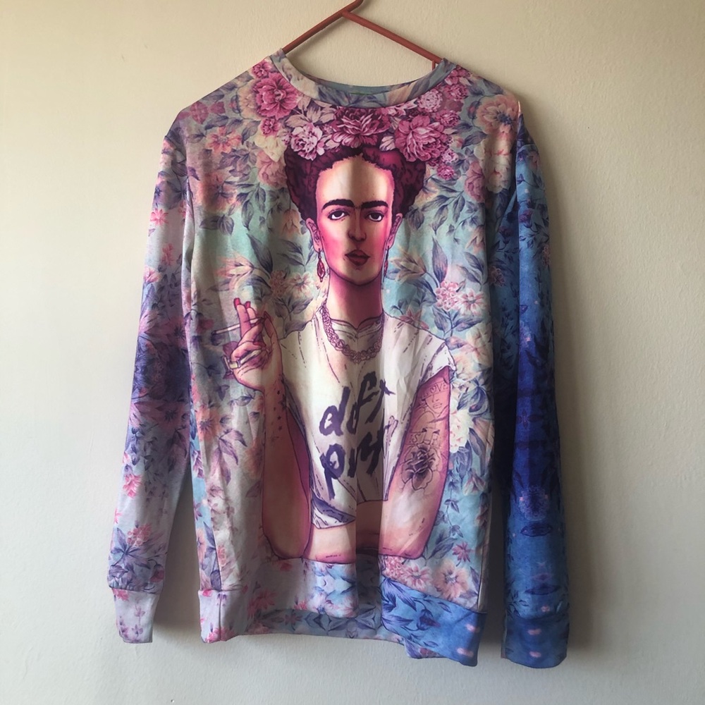 Frida Kahlo sweatshirt.